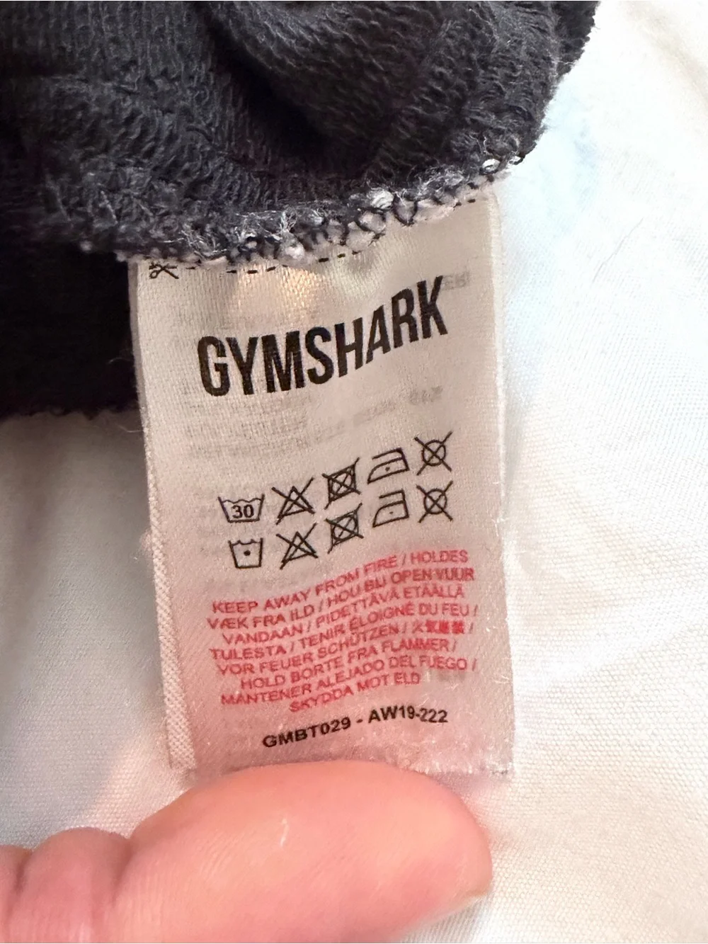 Gymshark Black Men's Joggers with Logo